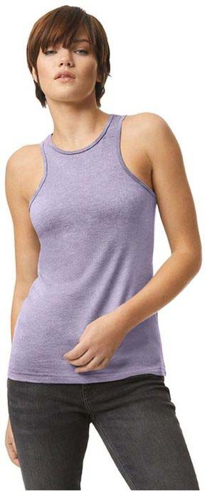 American Apparel Ladies 4.6 oz 60/40 Cotton Poly Racerback Tank Top